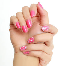 Load image into Gallery viewer, The sweet rose-pink set is bold and energetic.  This colour is also sweet and charming. It is indeed priceless.  Something different: try wearing it with our overlay collection on top. Check out the second image for an inspiration. 